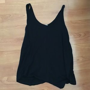 Black cotton on blouse